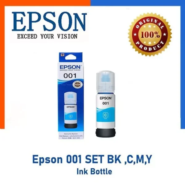 EPSON CYAN INK BOTTLE CARTRIDGE 001 (Y200)